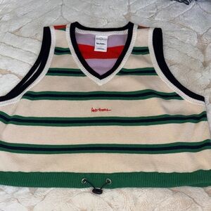 Striped Sweater Vest - Multi Color